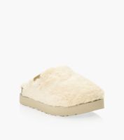 UGG FUZZ SUGAR SLIDE - Beige Sheepskin | BrownsShoes