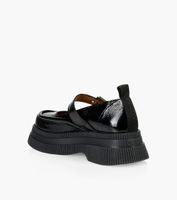 GANNI CREEPERS MARY JANE - Black Patent Leather | BrownsShoes