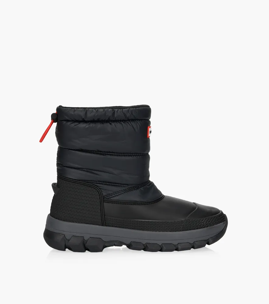 HUNTER ORIGINAL INSULATED SHORT SNOW BOOTS - Black Nylon | BrownsShoes