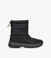 HUNTER ORIGINAL INSULATED SHORT SNOW BOOTS - Black Nylon | BrownsShoes