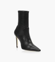 STUART WEITZMAN 100 STRETCH BOOTIE - Black Leather | BrownsShoes