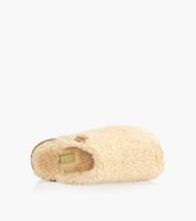 UGG FUZZ SUGAR SLIDE - Beige Sheepskin | BrownsShoes