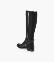 MICHAEL KORS FARRAH BOOT - Black Leather And Fabric | BrownsShoes