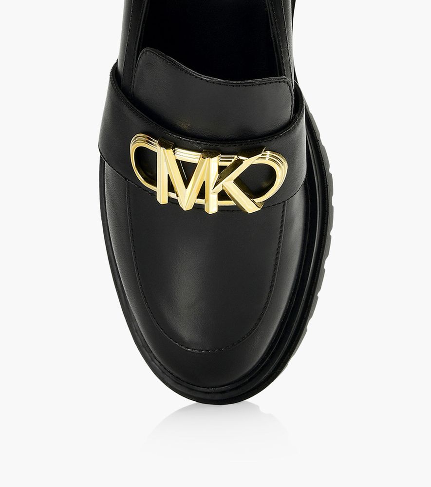 MICHAEL KORS PARKER LUG LOAFER - Black Leather | BrownsShoes