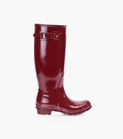 HUNTER ORIGINAL TALL GLOSS - Burgundy Rubber | BrownsShoes