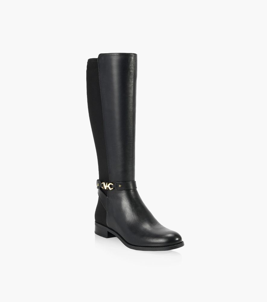 MICHAEL KORS FARRAH BOOT - Black Leather And Fabric | BrownsShoes