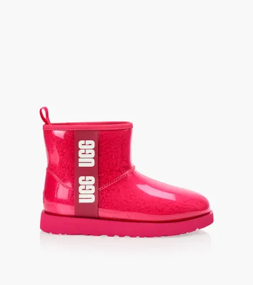 UGG CLASSIC CLEAR MINI - Red Synthetic | BrownsShoes