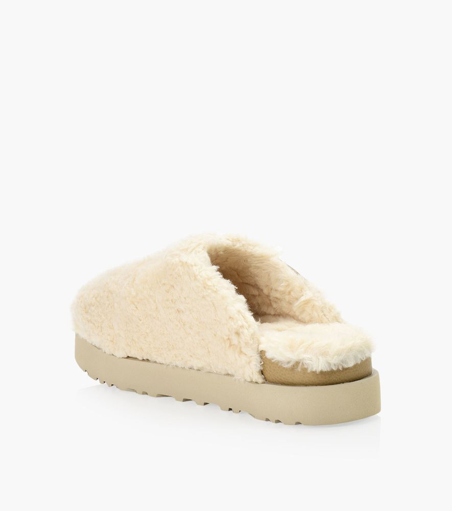 UGG FUZZ SUGAR SLIDE - Beige Sheepskin | BrownsShoes