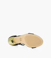 MICHAEL KORS ASTRID SANDAL - Black Patent Leather | BrownsShoes
