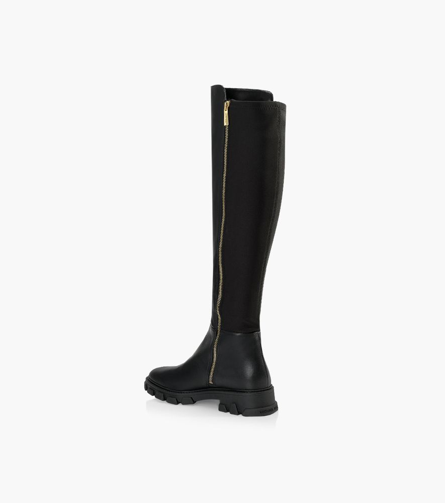 MICHAEL KORS RIDLEY BOOT - Black Leather And Fabric | BrownsShoes