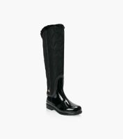 MICHAEL KORS BONNIE QUILTED RAINBOOT - Black Fabric And Synthetic | BrownsShoes