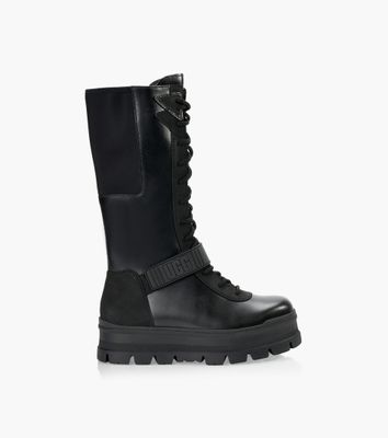 UGG FLYNN - Black Leather | BrownsShoes