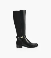 MICHAEL KORS FARRAH BOOT - Black Leather And Fabric | BrownsShoes