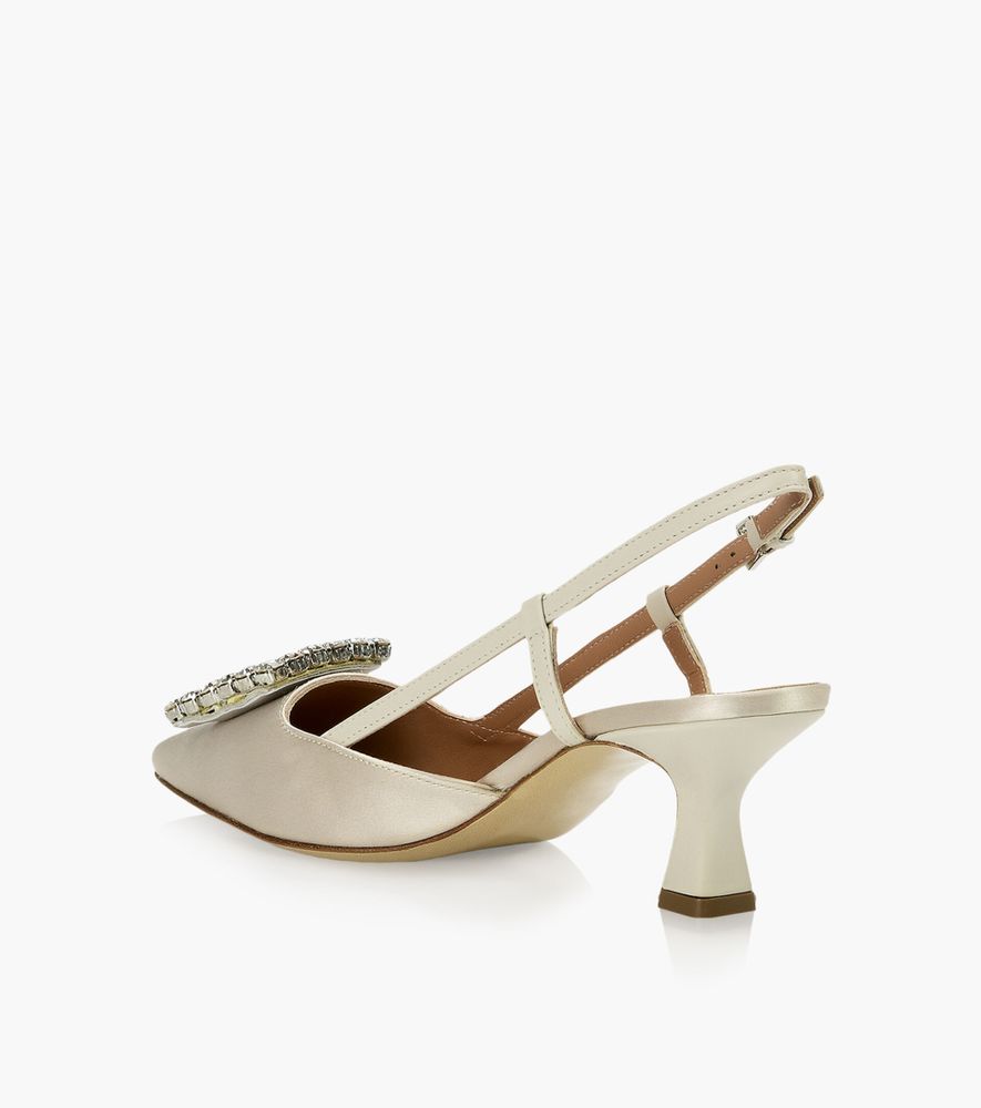 BROWNS COUTURE NORA - White Satin | BrownsShoes