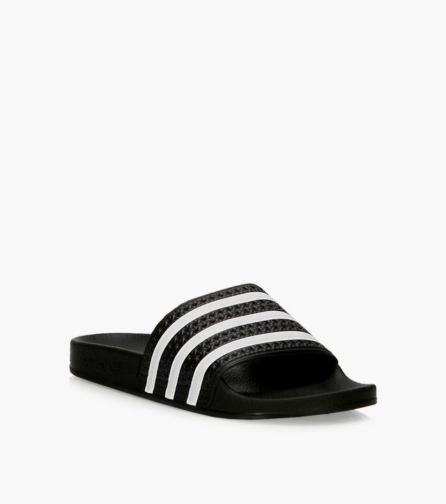 ADIDAS ADILETTE SLIDES - Black u0026 Colour Synthetic | BrownsShoes | Bayshore  Shopping Centre