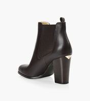 MICHAEL KORS LOTTIE BOOTIE - Brown Leather | BrownsShoes