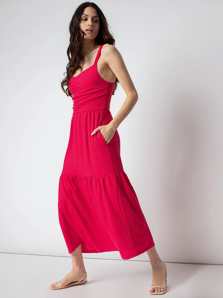 Robe maxi en tricot