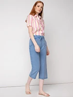 Pantalon droit décontracté à enfiler