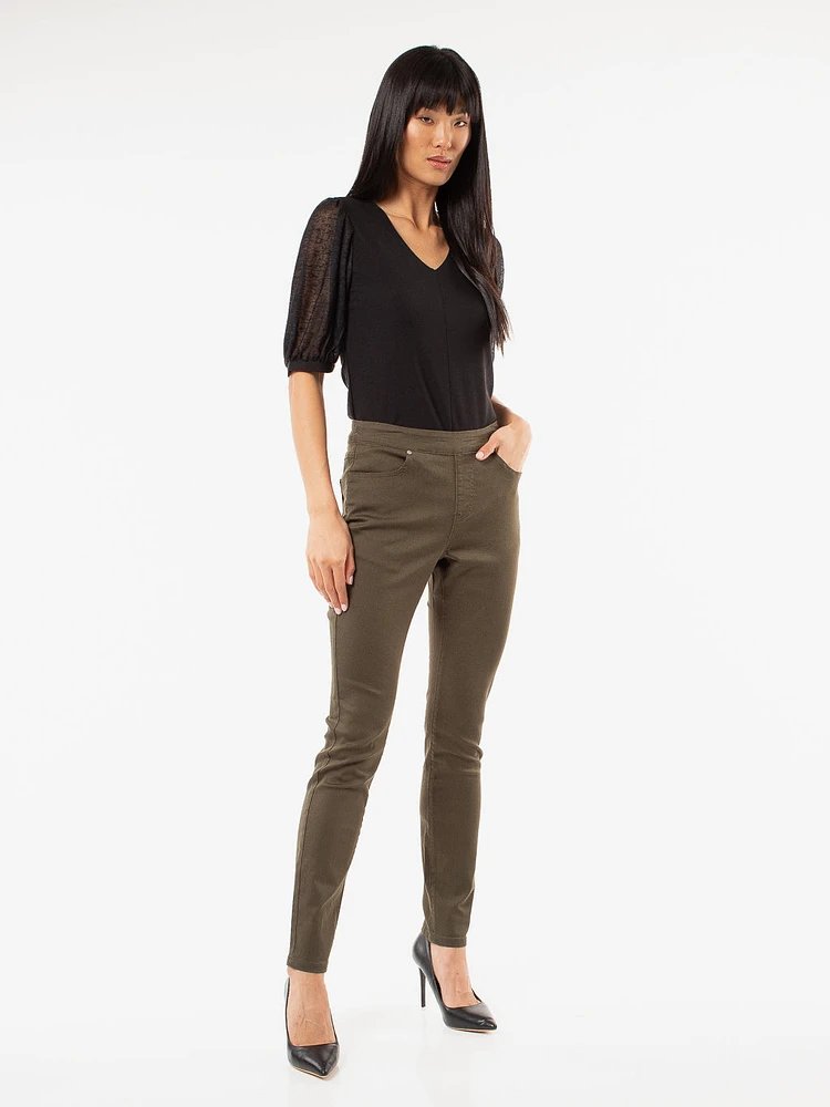 Jean skinny ajusté à enfiler