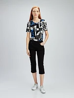 Capri skinny ajusté à enfiler