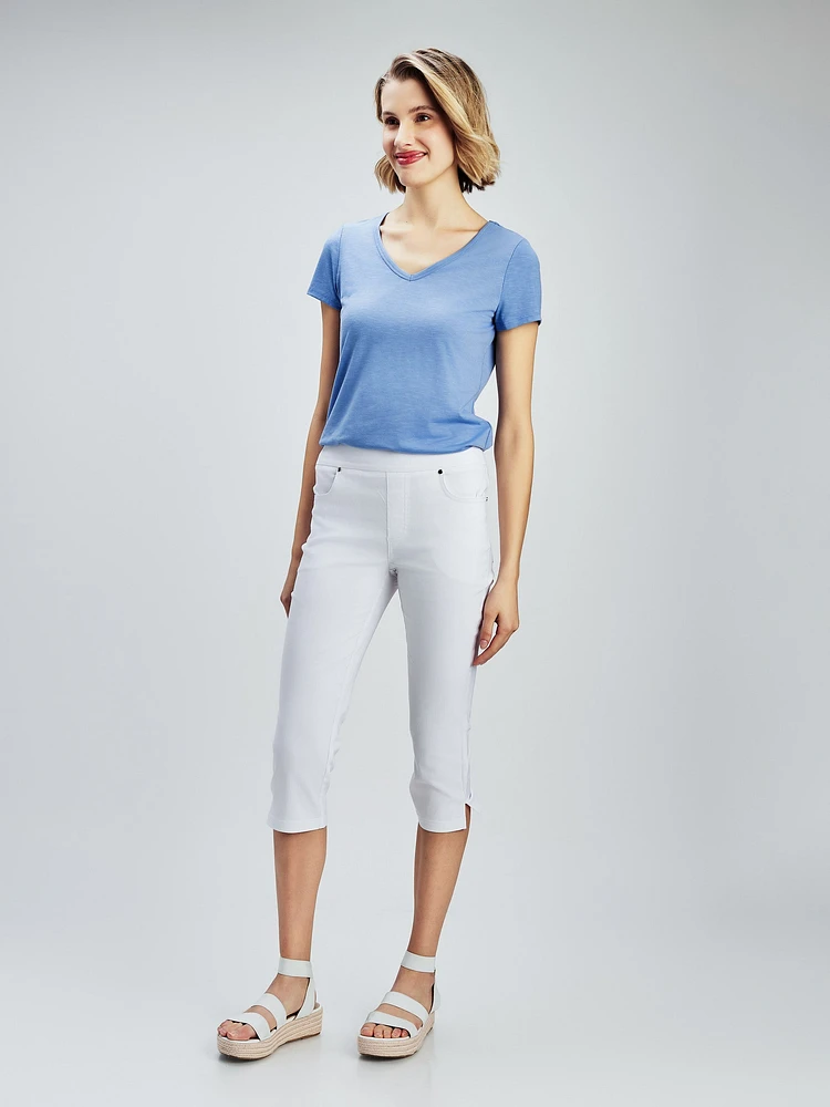 Capri skinny ajusté à enfiler