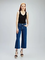 Jean large à taille haute
