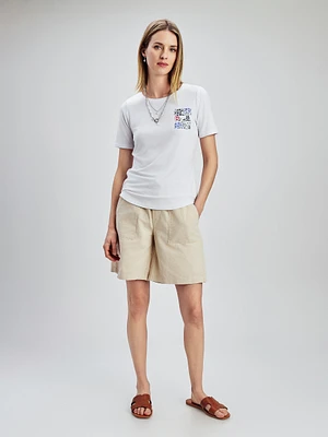 T-shirt semi-ajusté à manches courtes