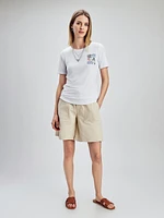 T-shirt semi-ajusté à manches courtes