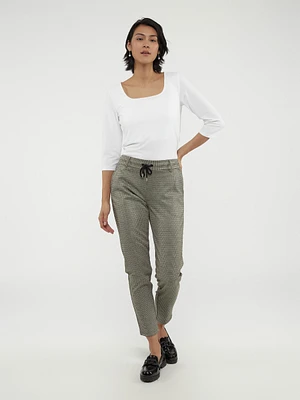 High waist straight pant