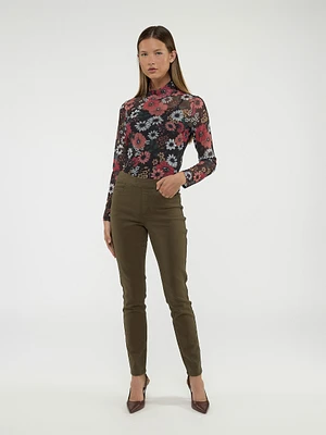 Jean skinny ajusté à enfiler