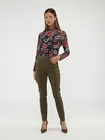 Jean skinny ajusté à enfiler