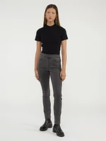 Jean skinny semi-ajusté à enfiler