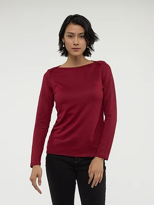 T-shirt semi-ajusté à manches longues