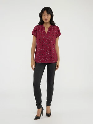 Short-sleeve blouse