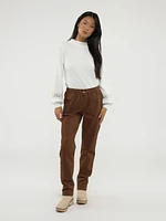 Straight casual pull-on pant