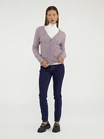 Cardigan semi-ajusté à manches longues