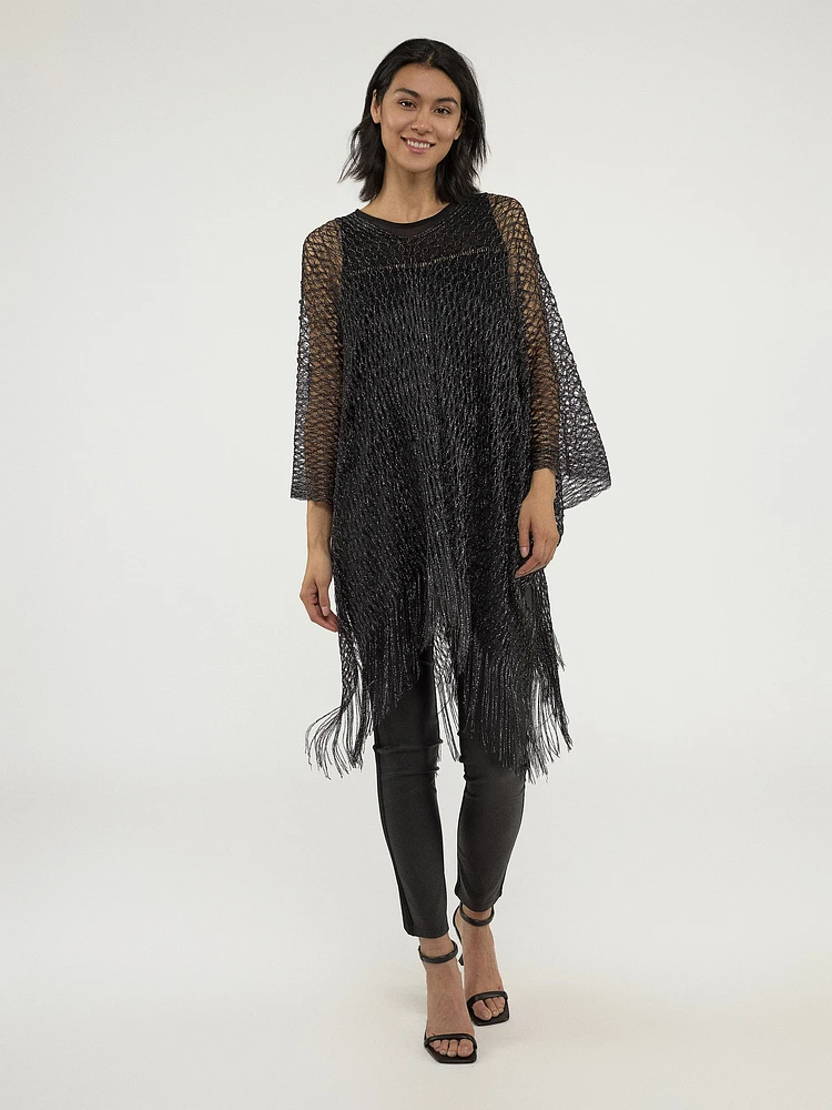 Poncho en tricot