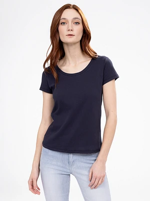 T-shirt semi-ajusté à manches courtes