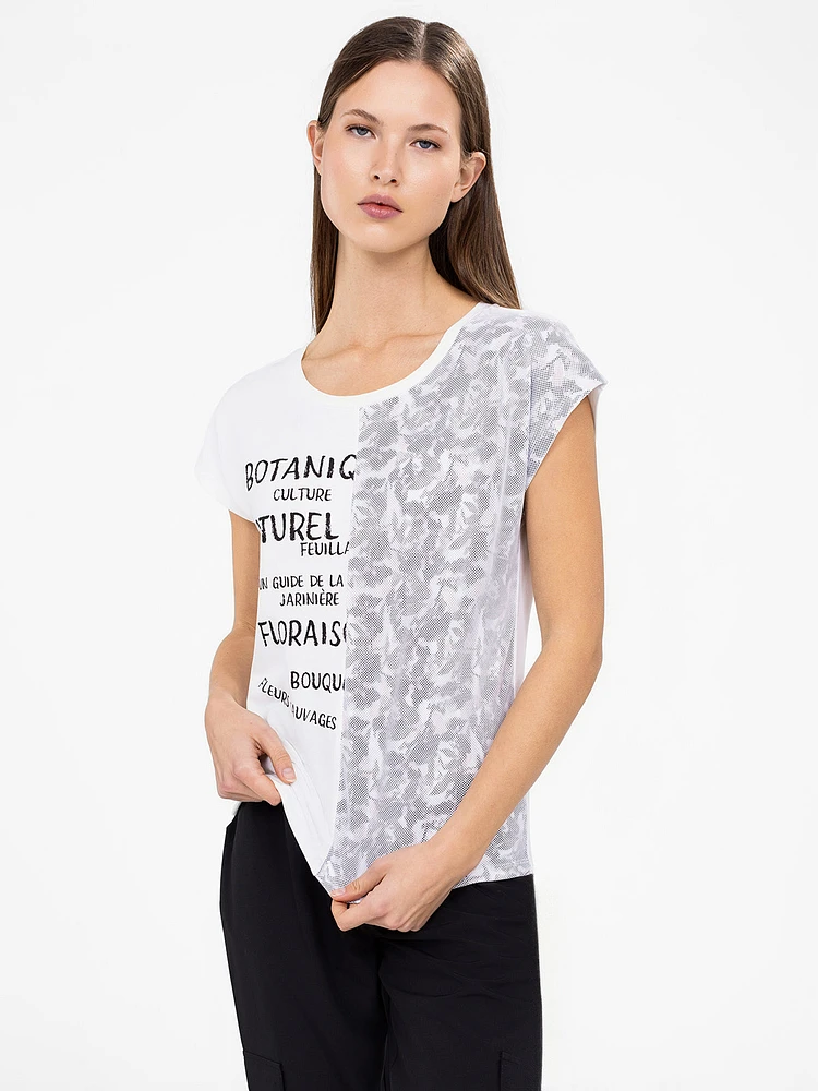 Short-sleeve semi-fitted t-shirt