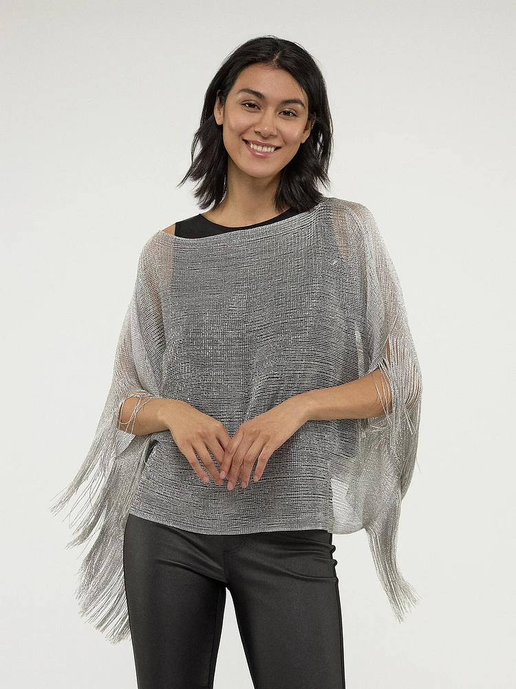 Poncho en tricot