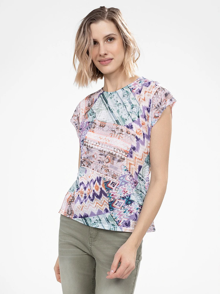 T-shirt semi-ajusté à manches courtes