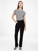 Pantalon habillé semi évasé