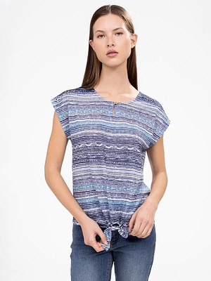 T-shirt semi-ajusté à manches courtes
