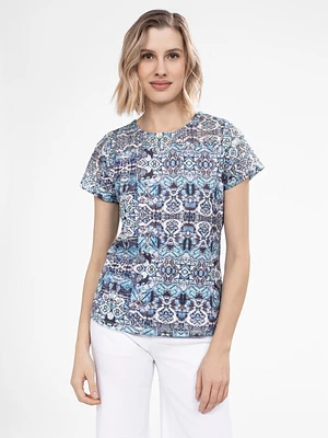 T-shirt semi-ajusté à manches courtes
