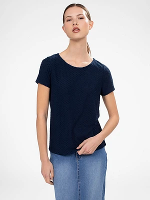 T-shirt semi-ajusté à manches courtes