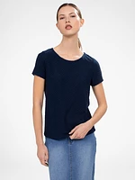 T-shirt semi-ajusté à manches courtes