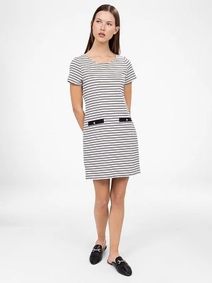 Short straight knit dress