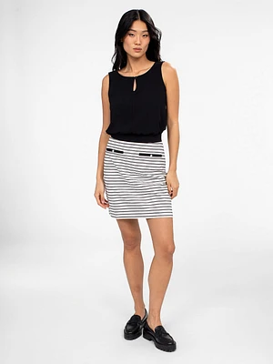 knit short A line skirt