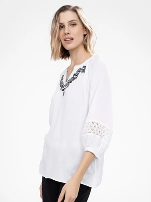 Blouse à manches 3/4
