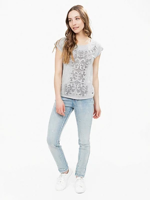 T-shirt semi-ajusté à manches courtes